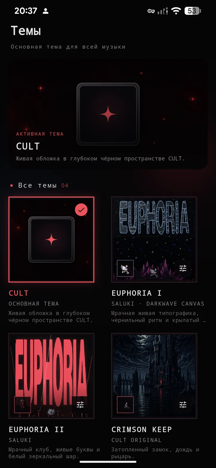 Каталог тем CULT